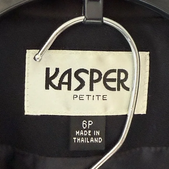 Kasper Petite Black Pantsuit - Picture 3 of 5